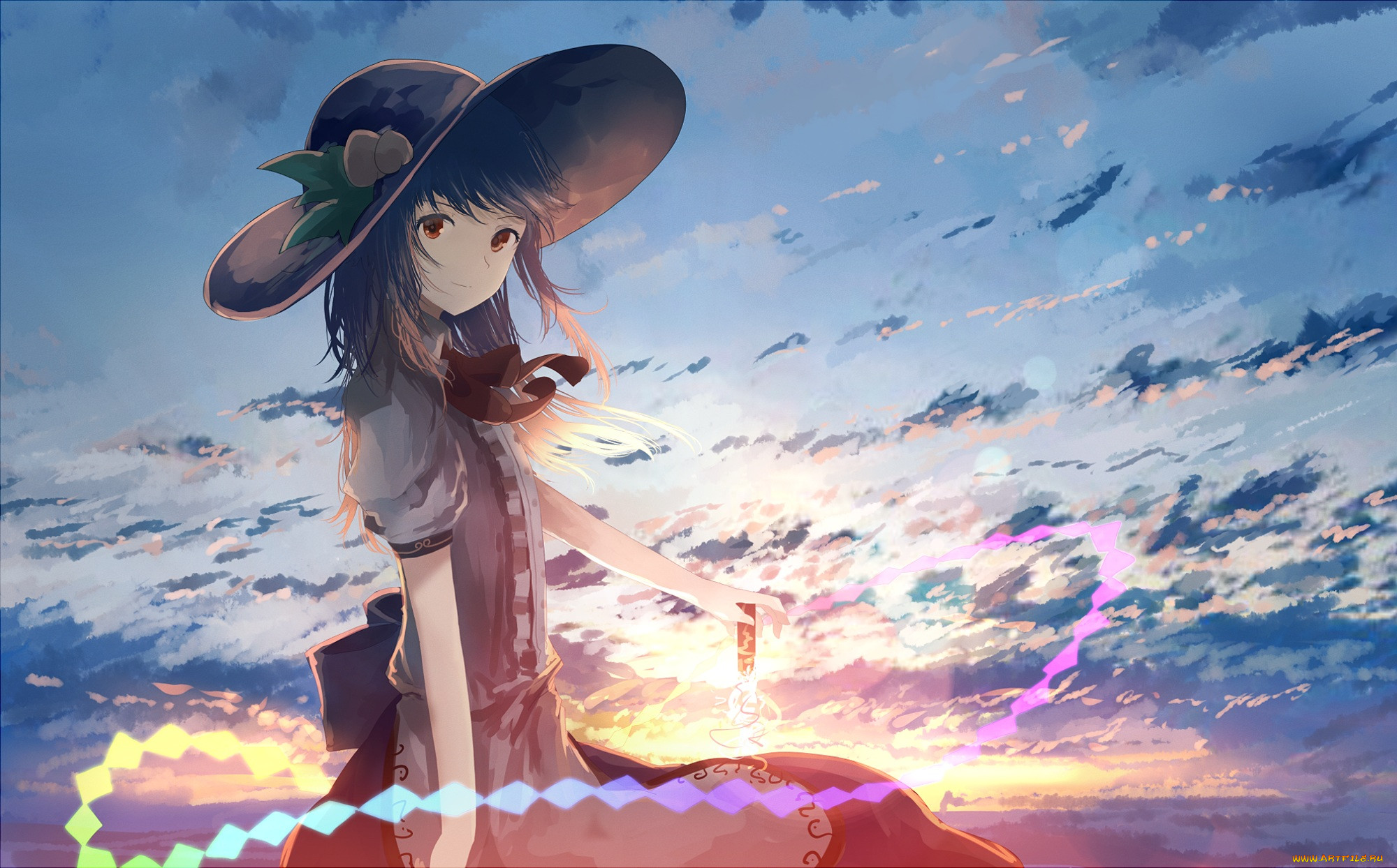 , touhou, hinanawi, tenshi